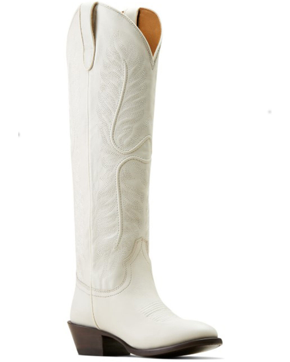 Image #1 - Ariat Women's Belle StretchFit Tall Western Boots - Round Toe, White, hi-res