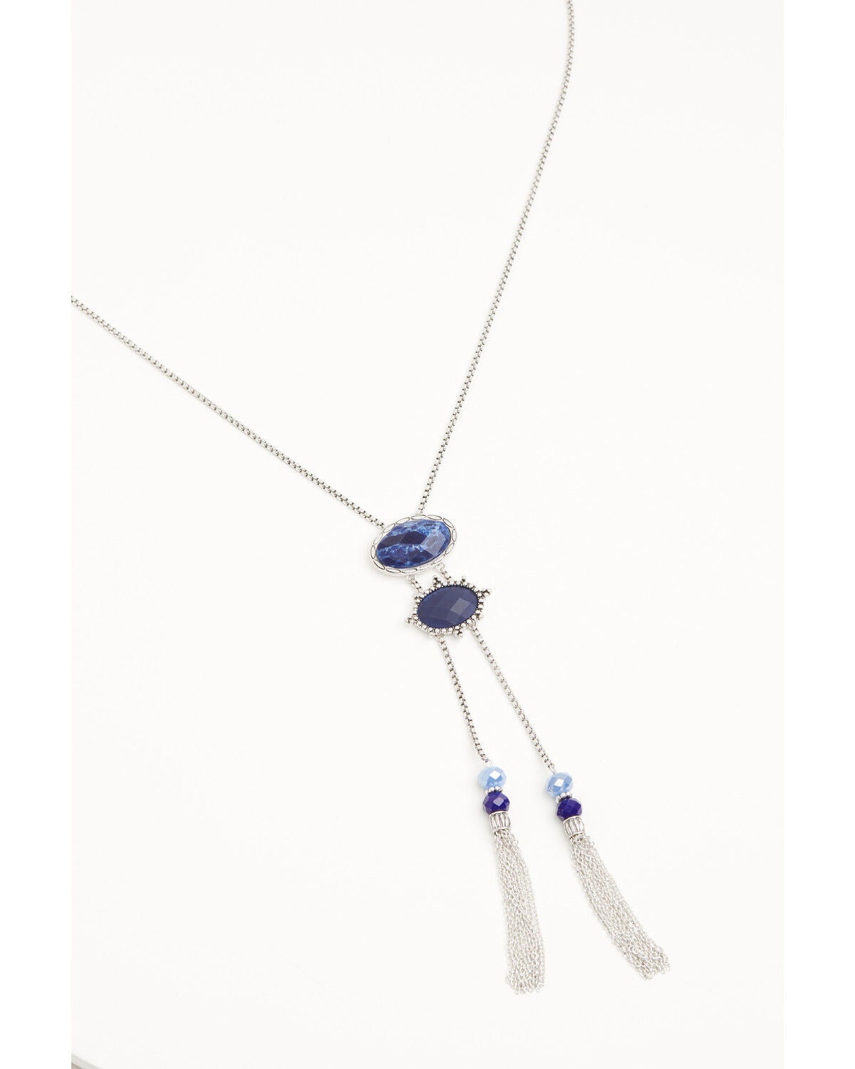 Image #2 - Lainey Wilson Women's Stone Tassel Bolo Necklace, Silver, hi-res