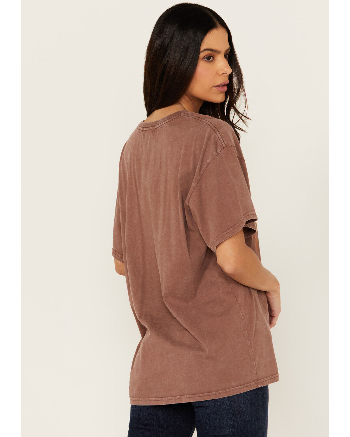Image #4 - Rock & Roll Denim Women's Whiskey Rhinestone Short Sleeve Graphic Tee, Brown, hi-res