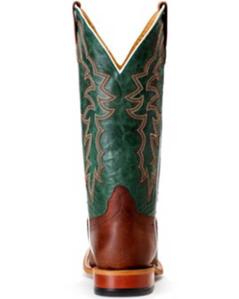 Image #4 - Horse Power Men's Green Top Western Boots - Broad Square Toe, Brown, hi-res