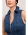Image #2 - Flying Tomato Women's Everyday Edge Denim Midi Dress, Medium Wash, hi-res