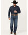 Image #1 - Cinch Men's Fastback Stonewash Original Loose Taper Rigid Denim Jeans, Indigo, hi-res