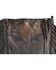 Kobler Leather Black Hand-Tooled Pouch Bag , Black, hi-res