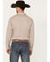 Image #4 - Gibson Men's Saddle Long Sleeve Pearl Snap Western Shirt, Cream, hi-res