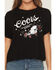Image #3 - Coors Women's Steer Head Puff Short Sleeve Graphic Tee, Black, hi-res