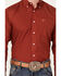 Image #3 - Ariat Men's Kaisen Print Long Sleeve Button-Down Western Shirt, Red, hi-res