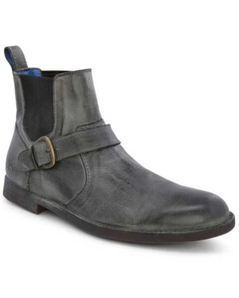 Bed Stu Men's Michelangelo Side Buckle Chelsea Boots - Round Toe , Black, hi-res