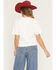 Image #4 - Youth in Revolt Women's Steerheard Floral Short Sleeve Graphic Tee, Cream, hi-res