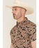 Image #2 - Burlebo Men's Camo Print Short Sleeve Button-Down Western Shirt, Camouflage, hi-res