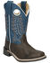 Image #1 - Smoky Mountain Little Boys' El Paso Western Boots - Broad Square Toe, Dark Brown, hi-res