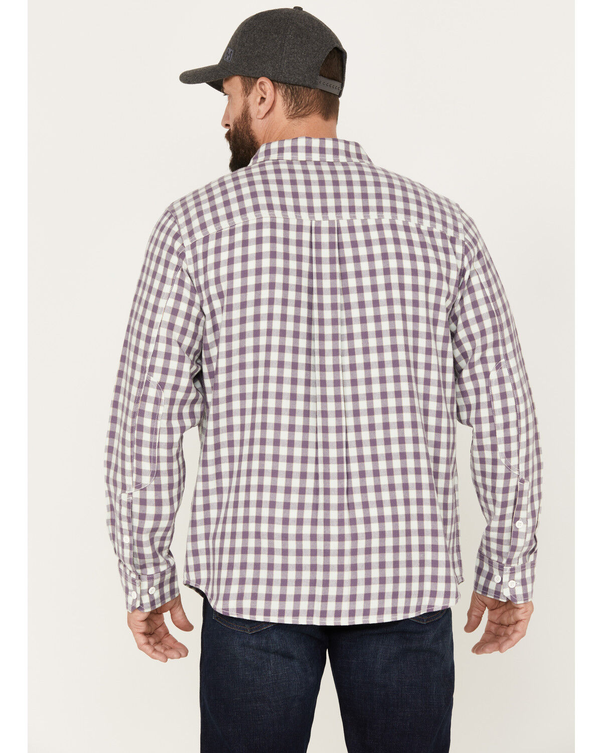 Image #4 - Brothers and Sons Casual Plaid Button Down Long Sleeve Western Shirt, Light Green, hi-res