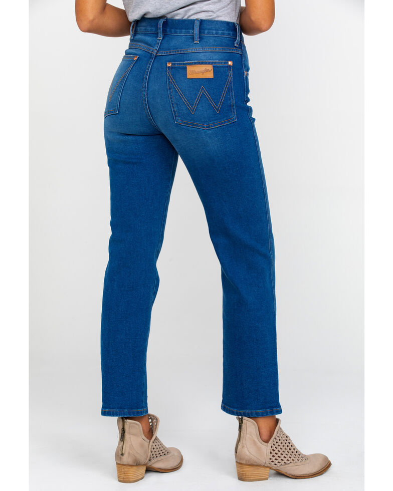 Wrangler Women S Blue Lagoon High Rise Heritage Jeans Country Outfitter