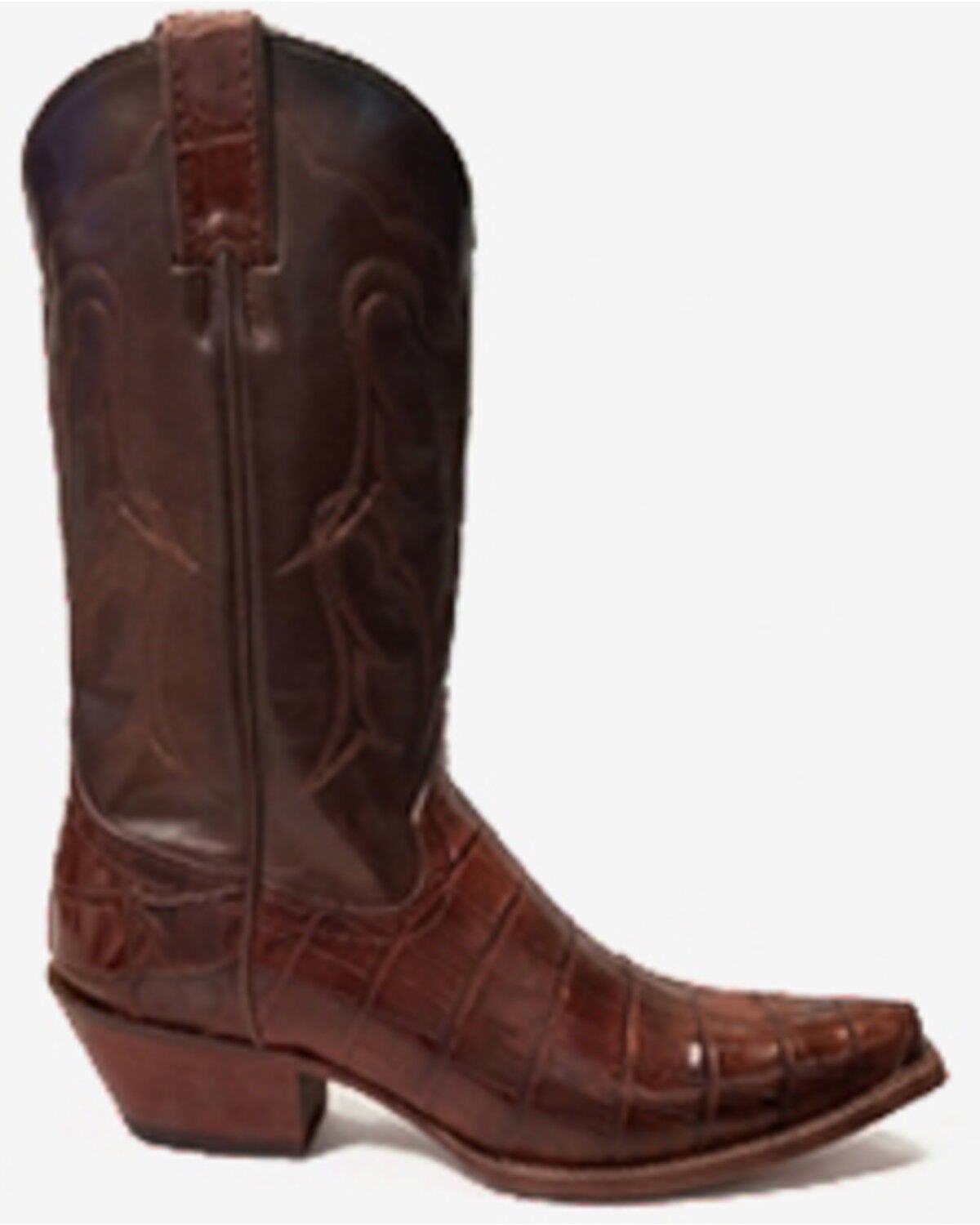 Shyanne Women's Aspen Exotic Alligator Western Boots - Snip Toe, Brown, hi-res