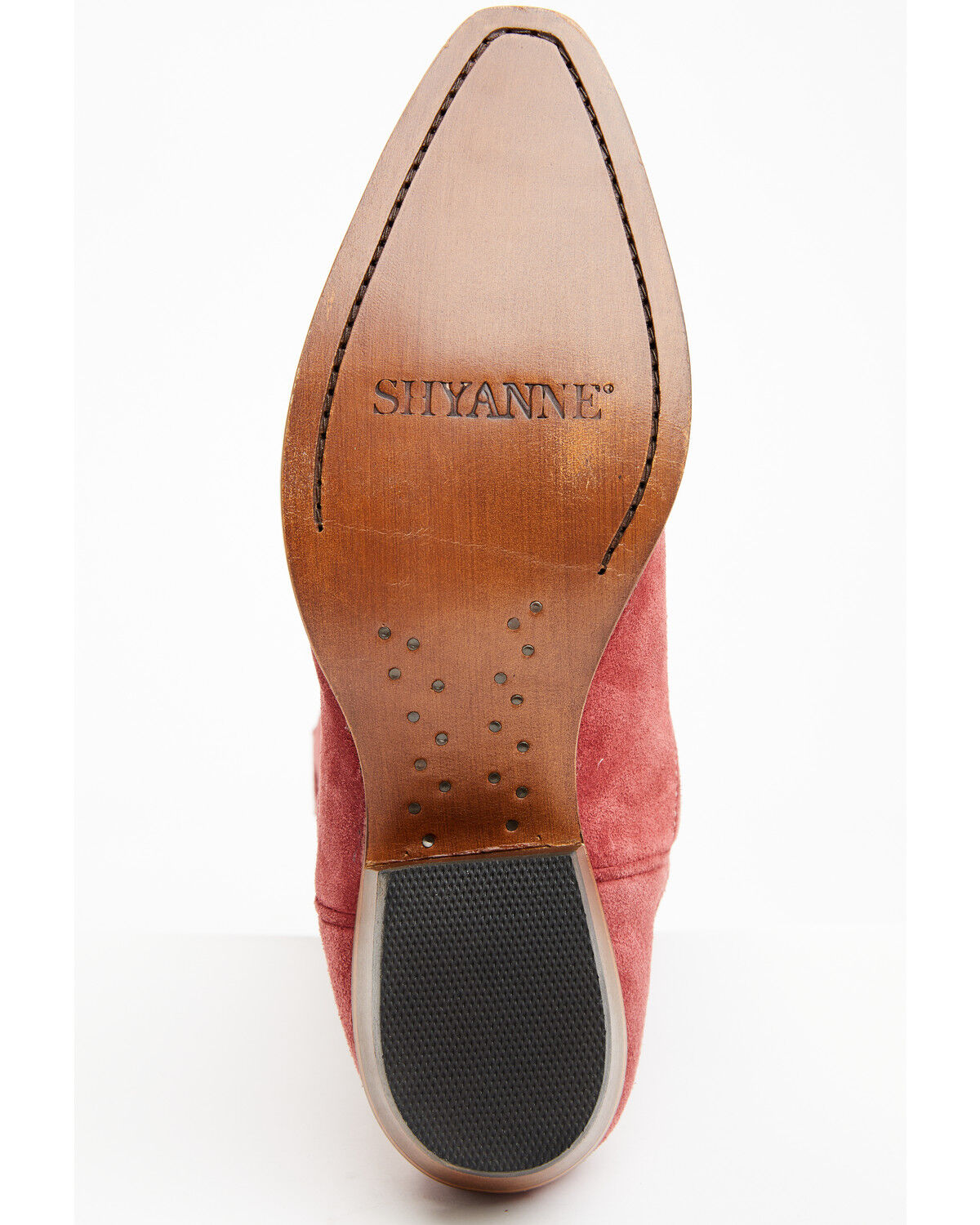 Image #7 - Shyanne Women's Bambi Suede Western Boots - Snip Toe, Red, hi-res