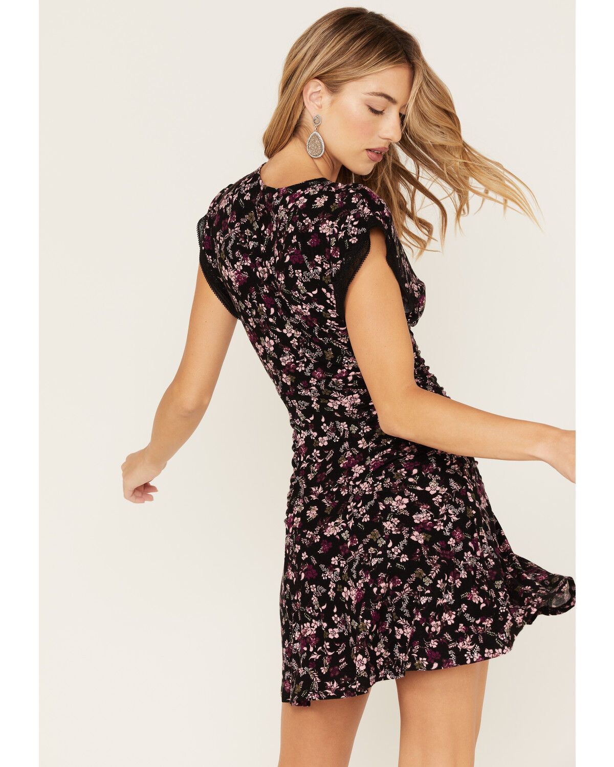 Image #4 - Idyllwind Women's Floral Print Ruched Dress, , hi-res