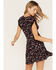 Image #4 - Idyllwind Women's Floral Print Ruched Dress, Black, hi-res
