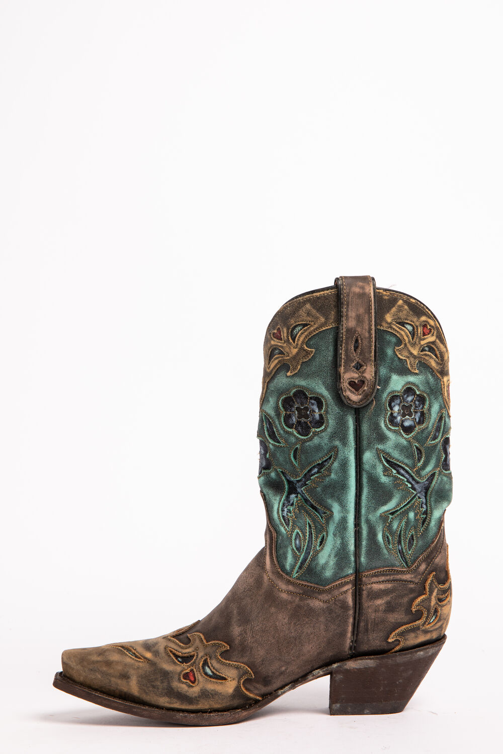 Image #2 - Dan Post Women's Blue Bird Wingtip Western Boots - Snip Toe, Copper, hi-res