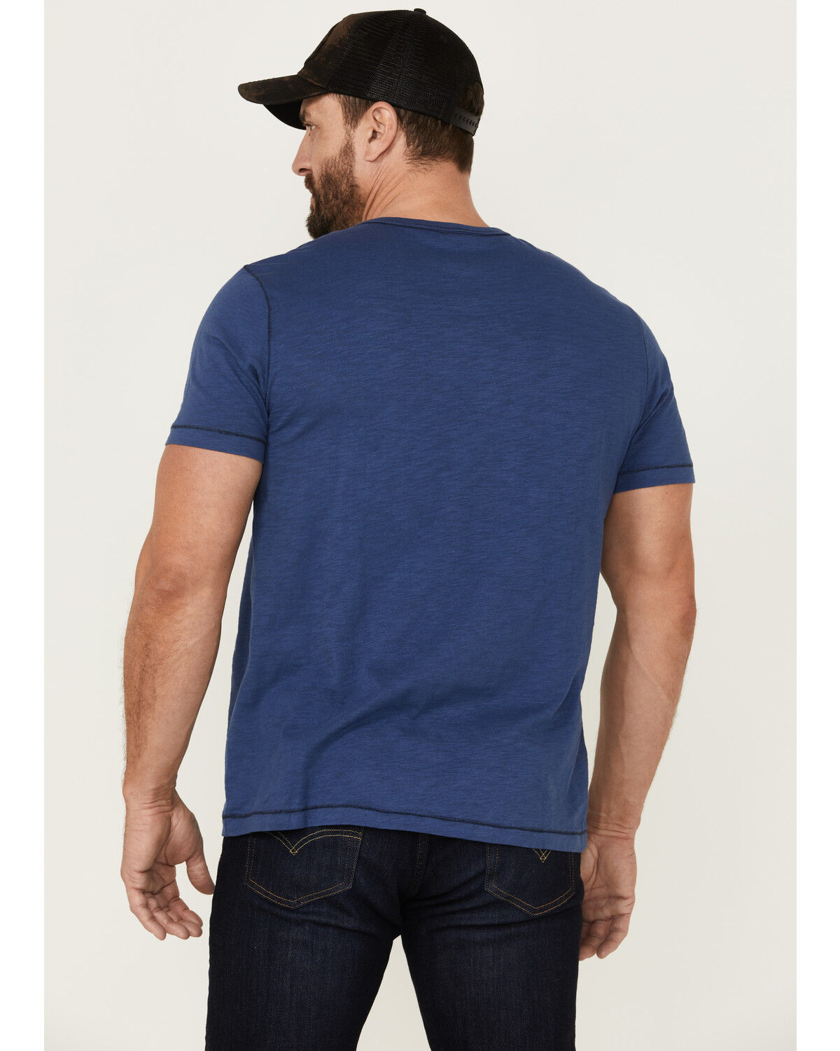 Image #4 - Flag & Anthem Men's Bear Stripes Medium Circle Graphic T-Shirt, Medium Blue, hi-res