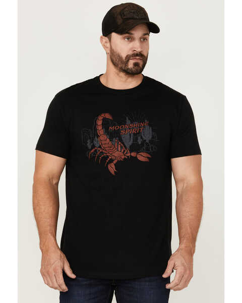 Image #1 - Moonshine Spirit Men's Sting Desert Graphic T-Shirt , Black, hi-res