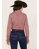Image #4 - Ariat Women's Geo Team Kirby Long Sleeve Button Down Stretch Western Shirt, Pink, hi-res