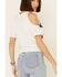 Shyanne Women's Flag Cold Shoulder Tie-Up Top  , White, hi-res