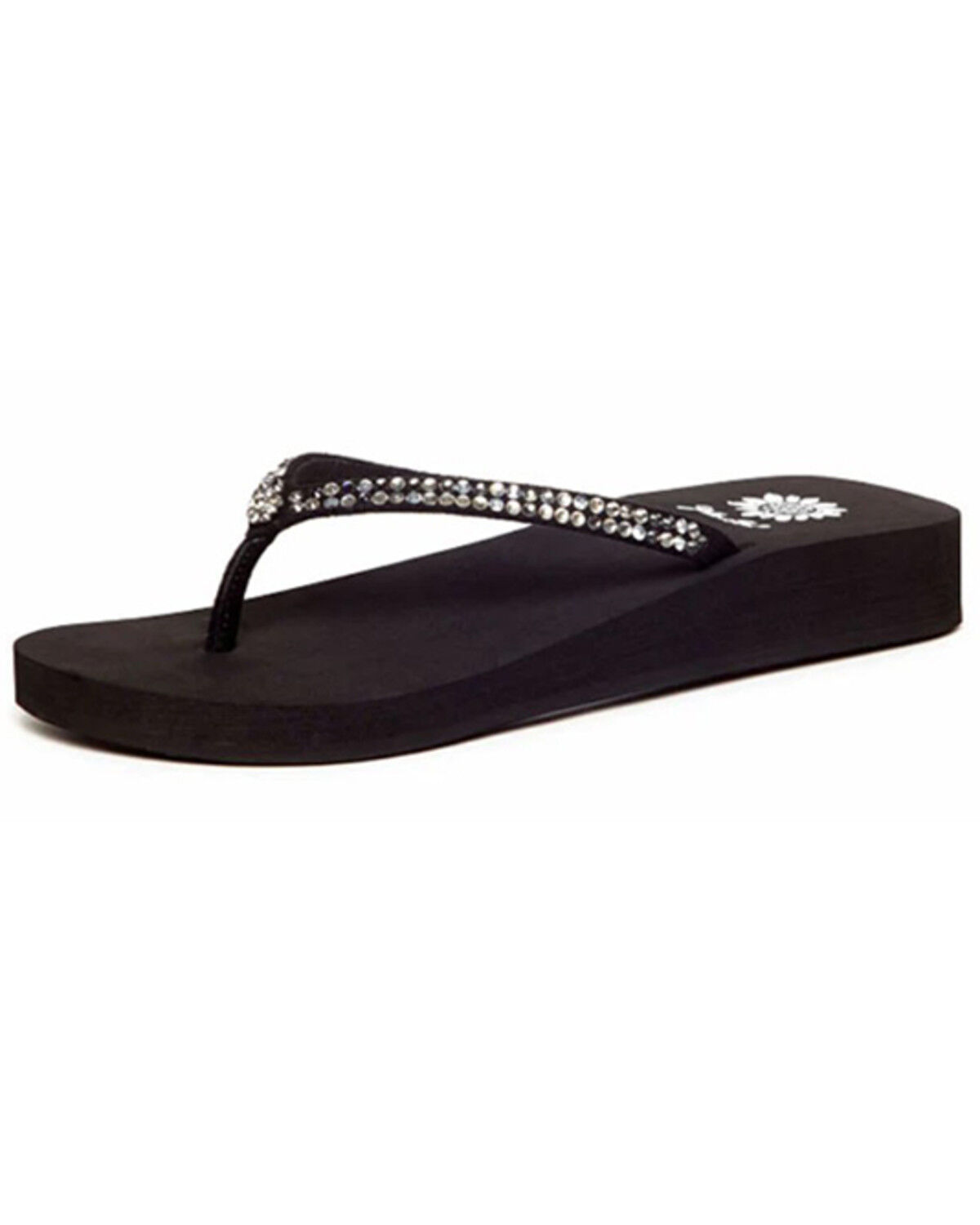 Image #1 - Yellow Box Women's Jello Rhinestone Sandals, Silver, hi-res