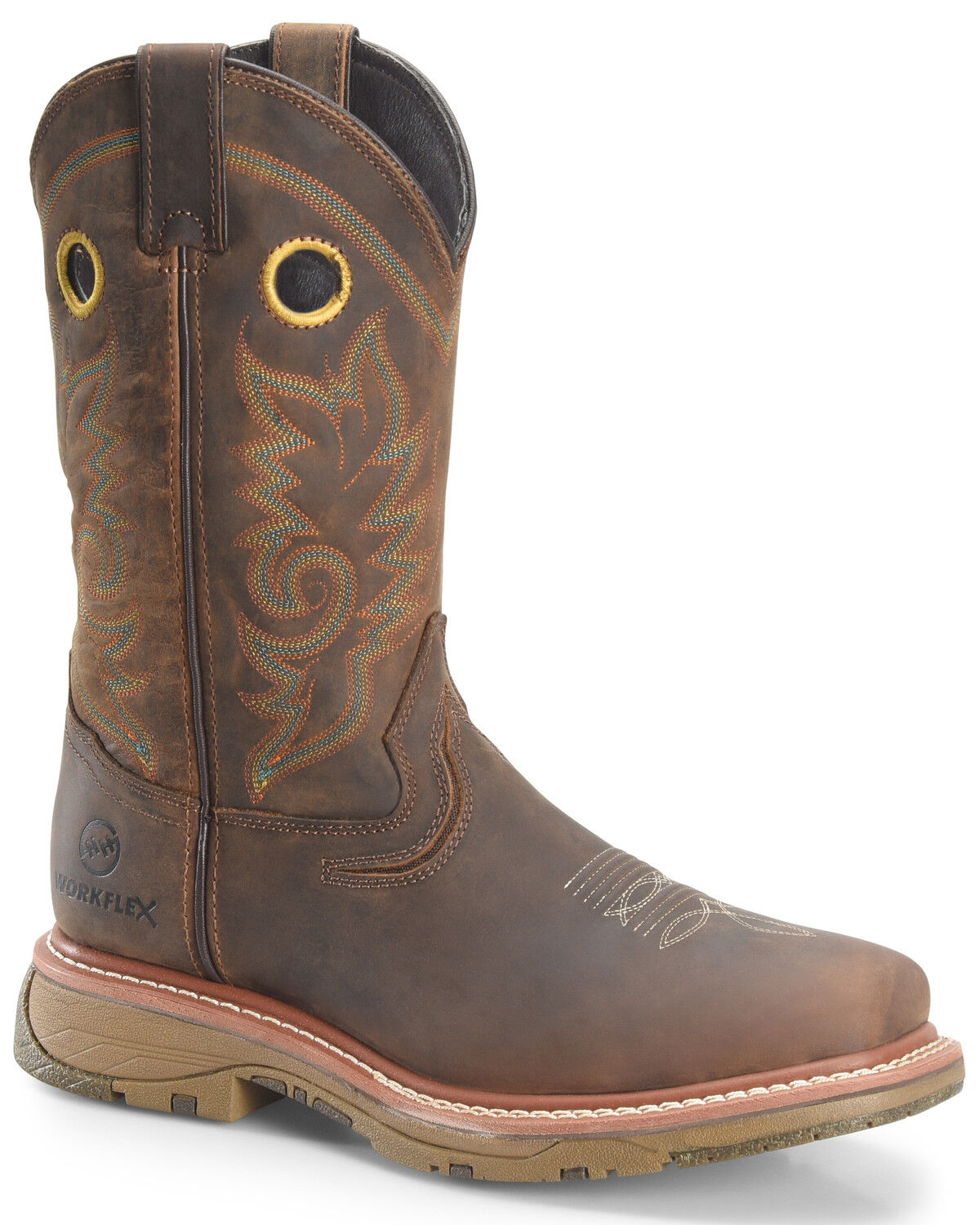 Image #1 - Double H Men's Elijah Western Work Boots - Composite Toe, , hi-res