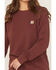 Image #3 - Carhartt Women's TENCEL™ Fiber Series Relaxed Fit Graphic Sweatshirt, Wine, hi-res