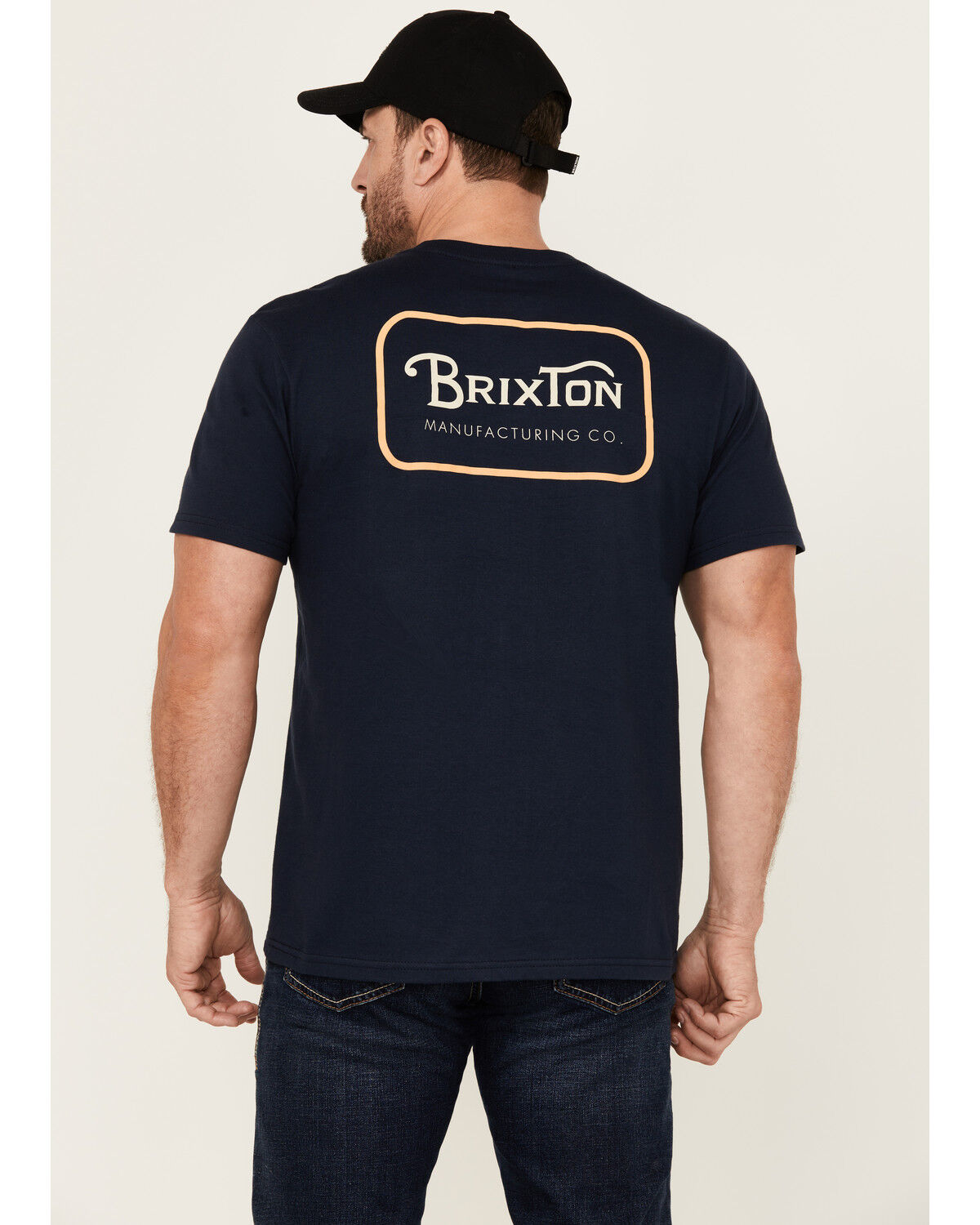 Image #4 - Brixton Men's Grade Logo Short Sleeve Graphic T-Shirt, Navy, hi-res