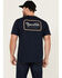 Image #4 - Brixton Men's Grade Logo Short Sleeve Graphic T-Shirt, Navy, hi-res