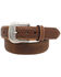 Image #1 - Ariat Men's Basket Weave Studded Tab Belt, Aged Bark, hi-res