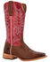 Image #1 - Durango Women's Arena Pro&trade; Elite Western Boots - Broad Square Toe, Red, hi-res