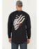 Image #1 - Ariat Men's FR Air USA Scream Long Sleeve Work T-Shirt, Black, hi-res