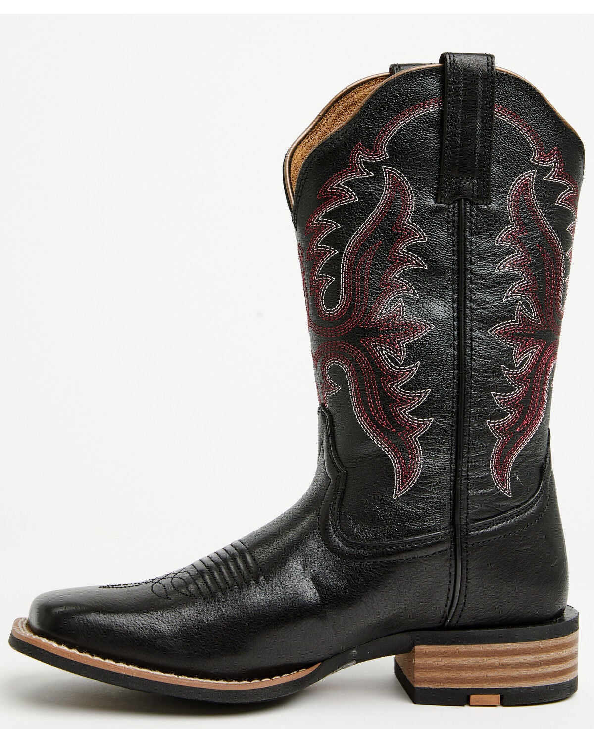 Image #2 - Ariat Women's Olena Performance Western Boots - Broad Square Toe, Black, hi-res