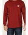 Cody James Men's FR Bossa Nova Graphic Long Sleeve Work T-Shirt , Medium Blue, hi-res