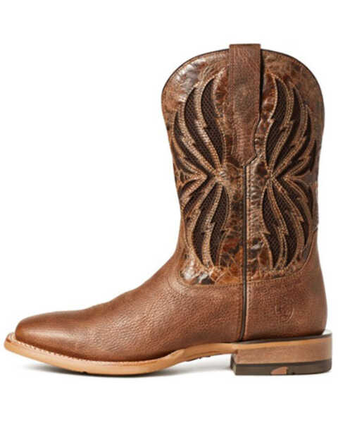 Image #2 - Ariat Men's Arena Record Western Performance Boots - Broad Square Toe, Brown, hi-res