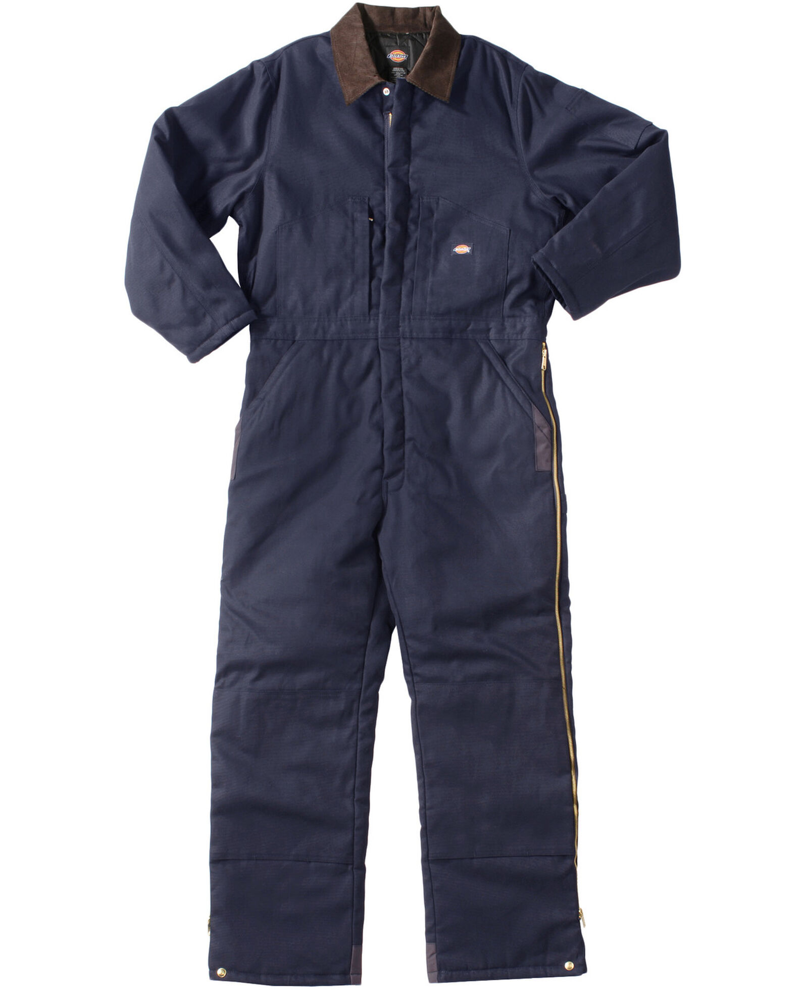 Image #2 - Dickies Men's Duck Insulated Work Coveralls, Navy, hi-res