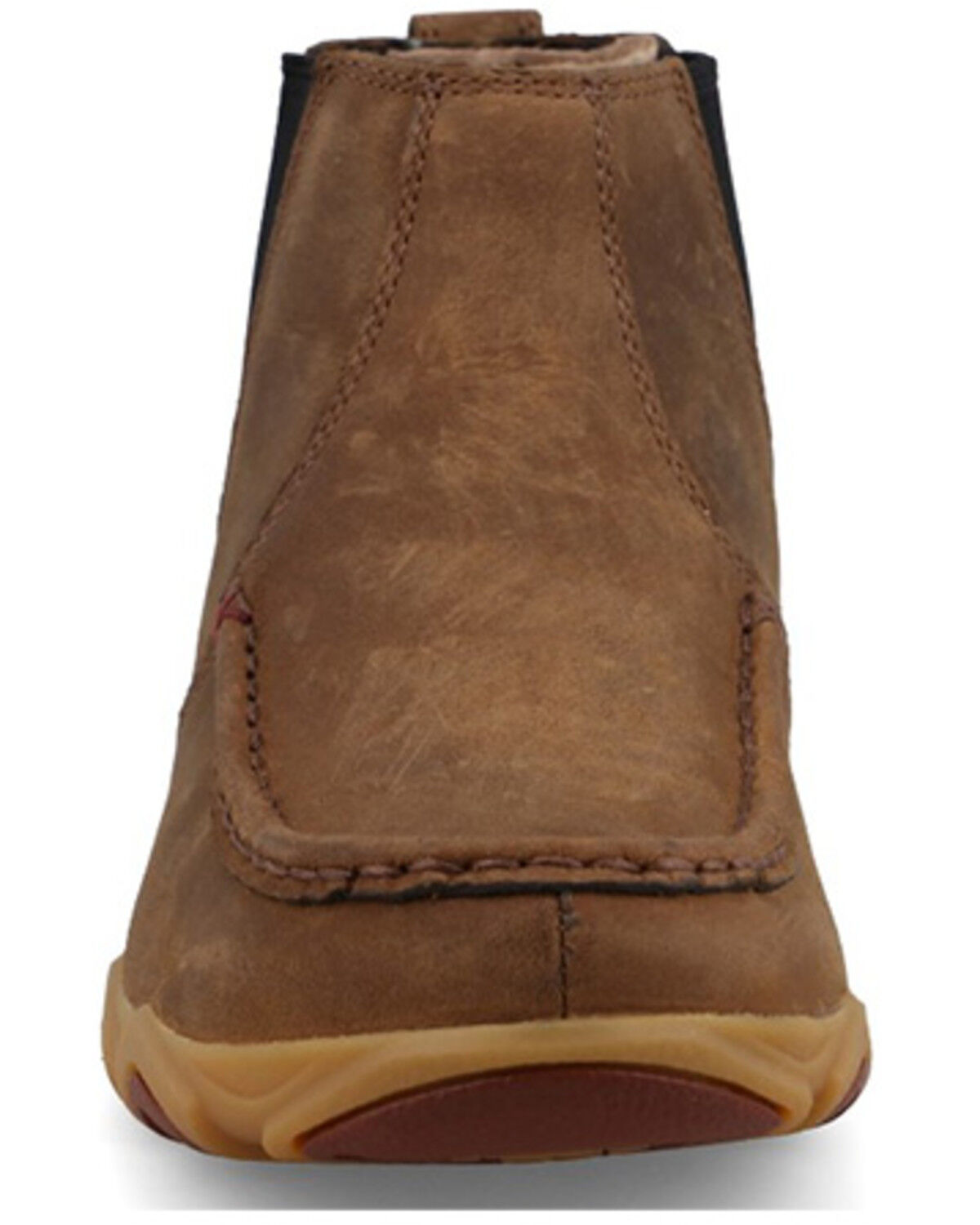 Image #4 - Twisted X Women's 4" Work Chelsea Driving Moc Shoes - Moc Toe, Brown, hi-res