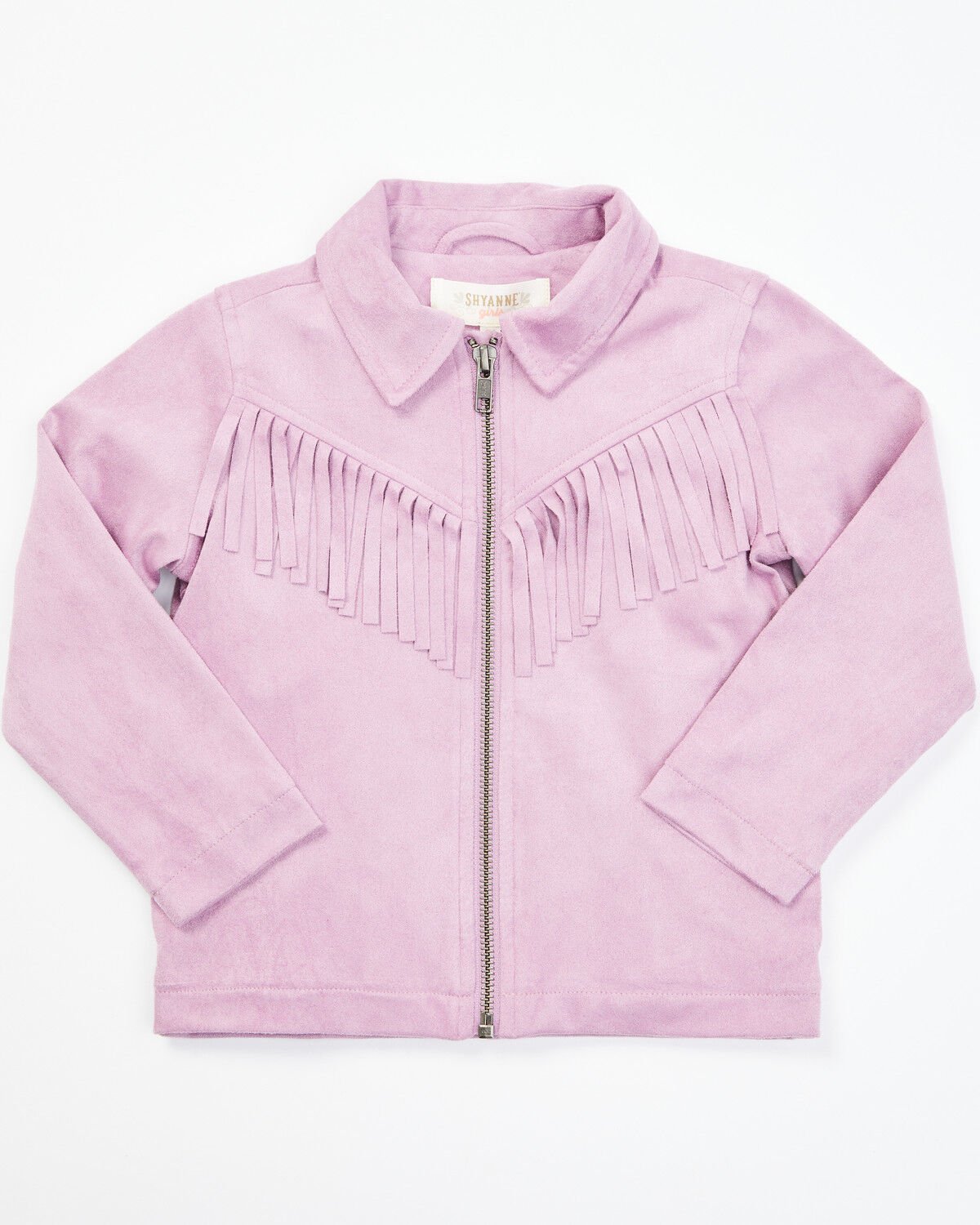 Image #1 - Shyanne Toddler Girls' Faux Suede Fringe Jacket, Lavender, hi-res