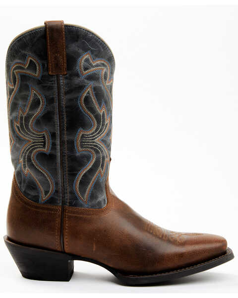 Image #2 - Laredo Men's McKinney Western Boots - Square Toe, Brown/blue, hi-res