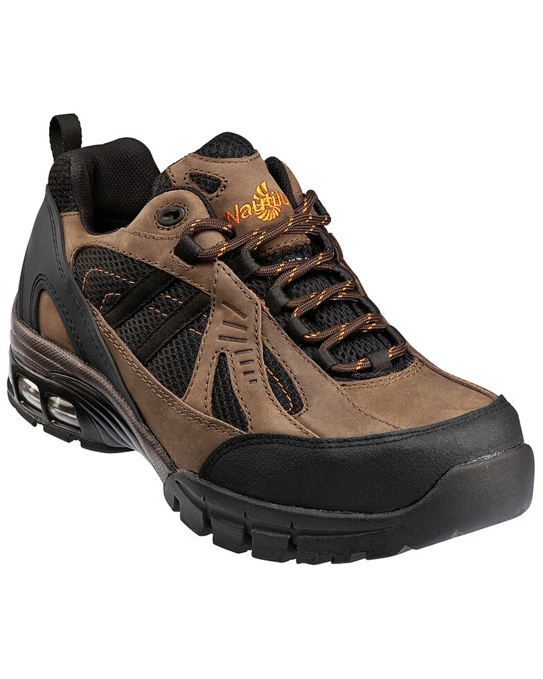 Men's Nautilus Men's Brown Metal Free Work Athletic Shoes - Composite Toe , Brown, hi-res