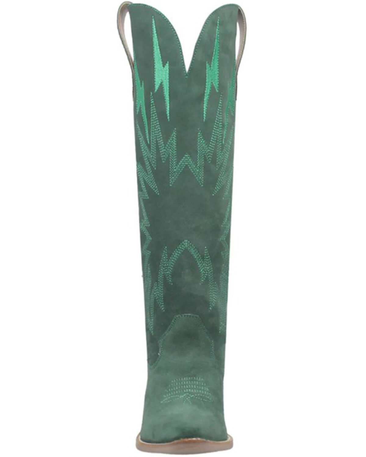 Image #4 - Dingo Women's Thunder Road Western Performance Boots - Round Toe, Green, hi-res