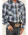Ely Walker Boys' Black Ombre Plaid Long Sleeve Snap Western Shirt , Black, hi-res