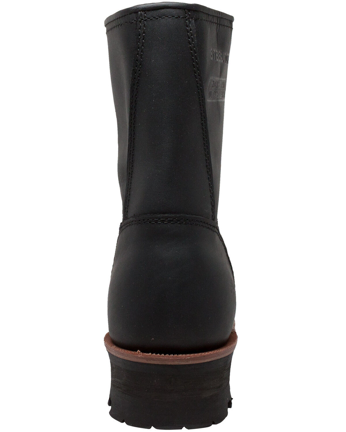 Image #3 - Ad Tec Men's 9" Waterproof Logger Work Boots - Steel Toe, Black, hi-res