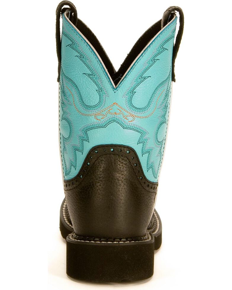 Justin Gypsy Women's Gemma Light Blue Cowgirl Boots - Round Toe, Black, hi-res