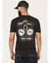 Image #1 - Brixton Men's Remo Logo Short Sleeve Graphic T-Shirt, Black, hi-res