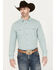 Image #1 - Gibson Trading Co. Men's Grand Stand Plaid Print Long Sleeve Western Snap Shirt, White, hi-res