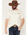 Image #2 - RANK 45&reg; Men's 8 Seconds to Victory Short Sleeve Graphic T-Shirt, Cream, hi-res