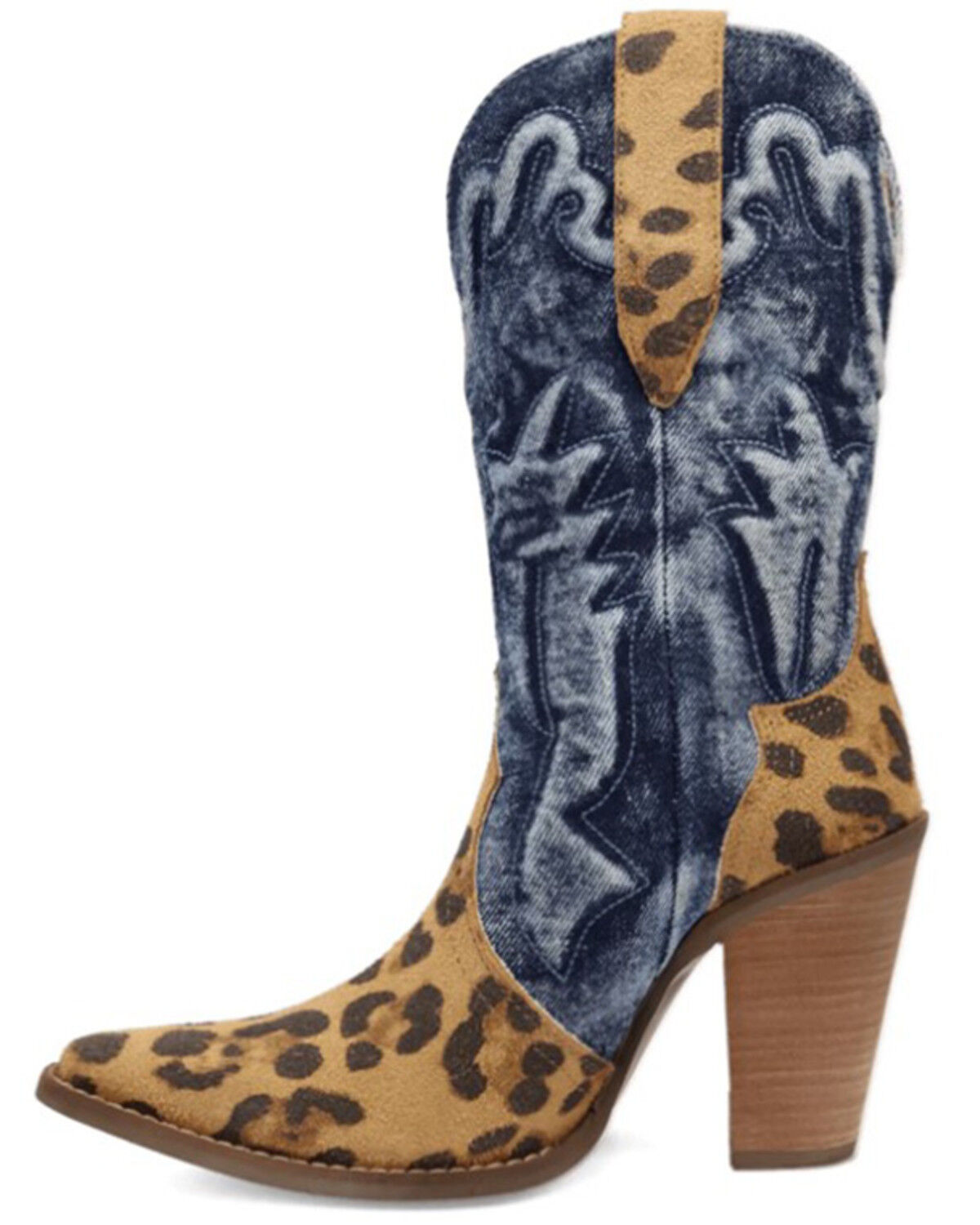 Image #3 - Dingo Women's Tipsy Leopard Print Western Boots - Snip Toe, Leopard, hi-res