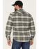 Image #4 - Brixton Men's Bowery Long Sleeve Button Down Flannel Shirt, Charcoal, hi-res
